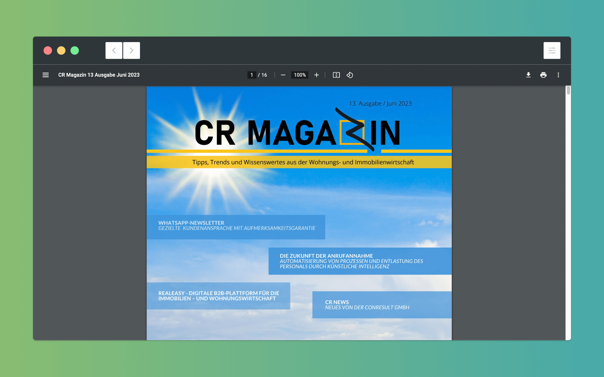 CR Magazin Ausgabe 13